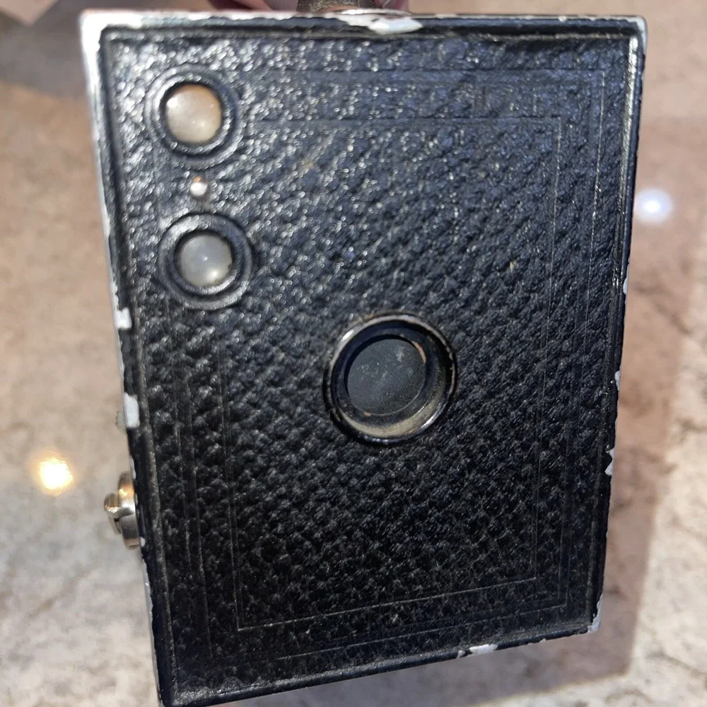 Vintage Parts Only Eastman Kodak Brownie No 2 Camera Box Film 120 Black As Is